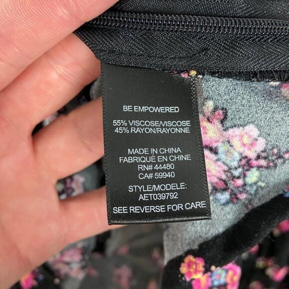 NEW AFRM Hart Floral Print Peplum Cutout Top Bohemian Nordstrom Bell Sleeve Boho - Picture 8 of 14